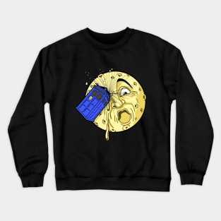 Time travel to the Moon Crewneck Sweatshirt